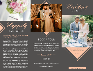 Wedding Grey Brochure Template