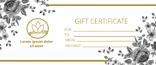 Massage Gold & Gray Gift Certificate