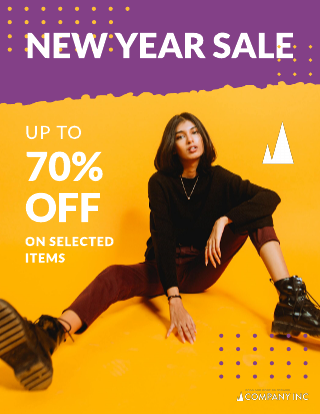 New Year Sale Flyer Template