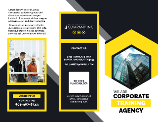 Corporate Training Agency Tri-fold Brochure Template