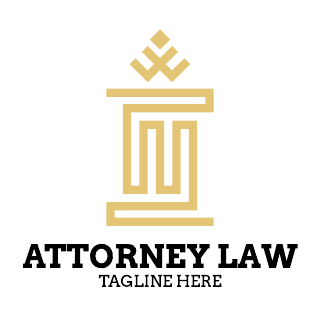 Abstract Column Attorney & Law Logo Template