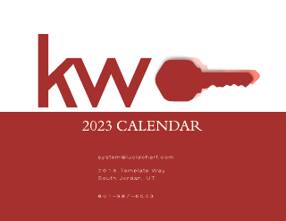 Keller Williams Wall Calendar 1 Template