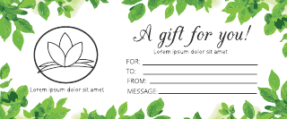 Massage Leaf Gift Certificate