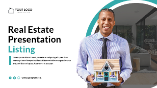 Teal White Real Estate Listing Presentation Template