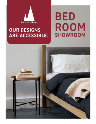 Red Showroom Brochure Template
