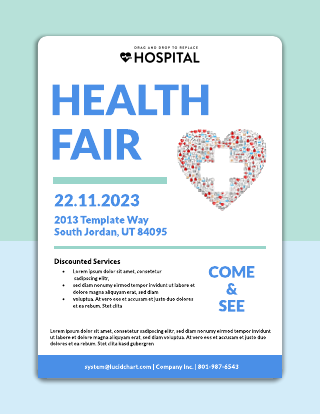 Community Health Fair Flyer Template