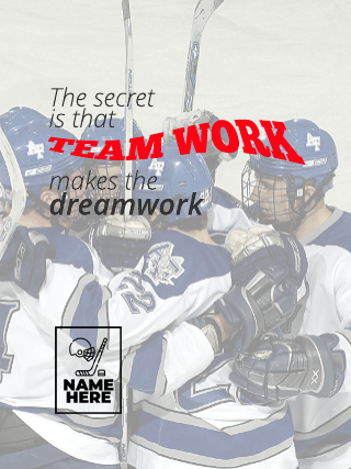 Teamwork Hockey Poster Template