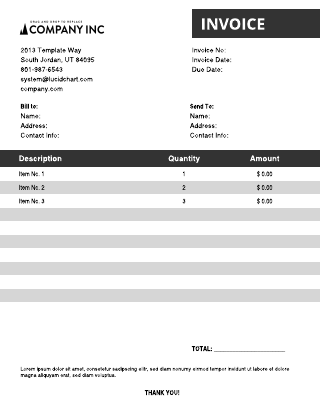 Very Simple Invoice Template
