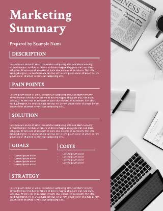 Simple project proposal template