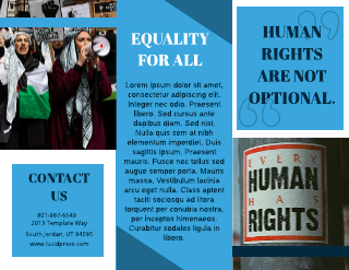 Our Rights Brochure Template