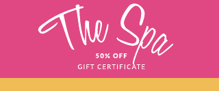 Pink Gold Spa Gift Certificate Template