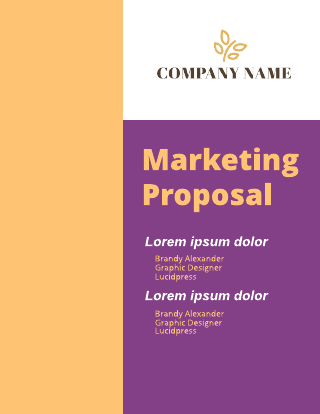 Yellow/Violet PR Proposal Template