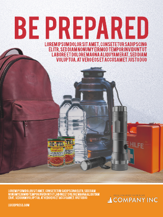 Disaster Preparedness Kit Poster Template