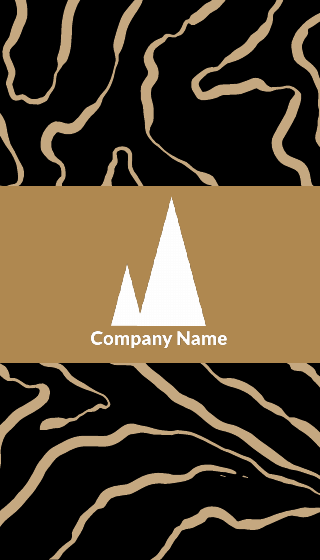 Gold Elegant Freelance Business Card Template