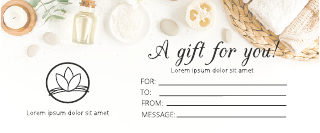 Massage Simple Background Gift Certificate