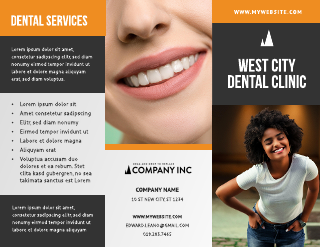Dental Clinic Blocks Brochure Template