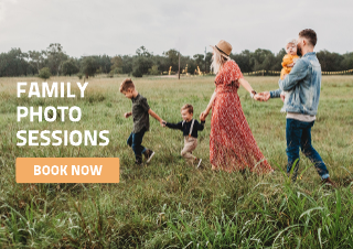 Family photography flyer template