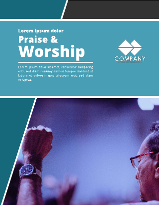Praise & Worship Event booklet Template