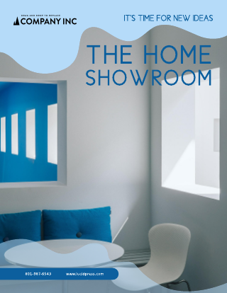Blue Showroom Brochure Template