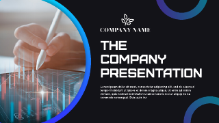 Blue The Company Presentation Template