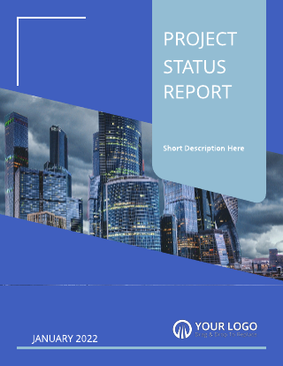 Light Blue Project Status Report Template