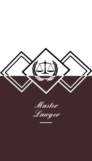 Maroon Elegant Lawyer Business Card