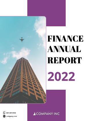 Purple Finance Annual Report Template