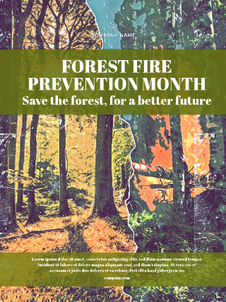 Forest Fire Prevention Poster Template
