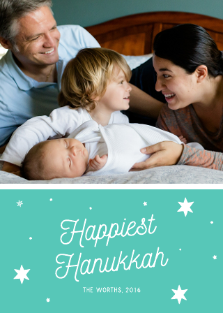 Joy Hanukkah Card Template