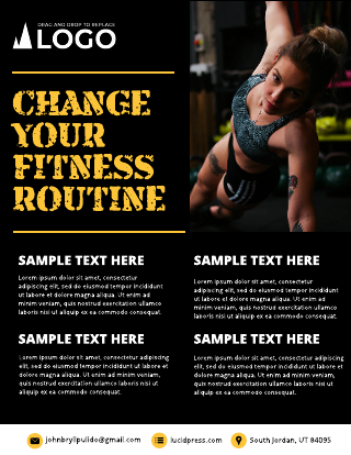 Woman Trainer Personal Trainer Template