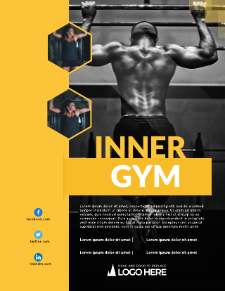 Inner Gym Brochure Template