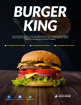 Burger Brochure Template