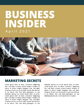 Business Insider Company Newsletter Template
