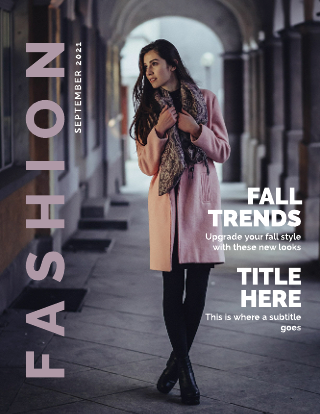 Women's Fashion Magazine Cover Template 