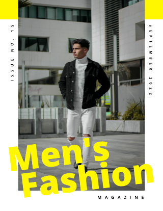 Men's Fashion Magazine Cover Template 