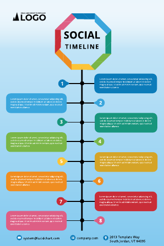 Business Colorful Timeline Template