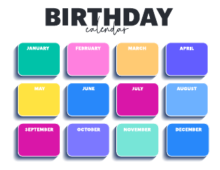Birthday Calendar 