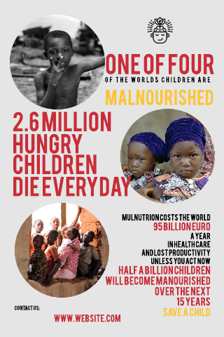 Malnutrition Infographics Template