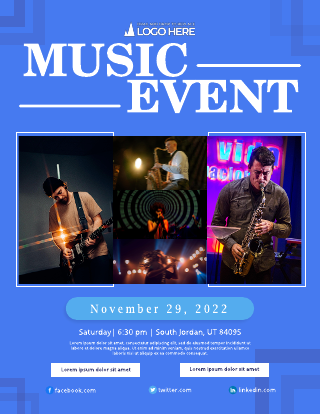 Music Event Music Flyer Template
