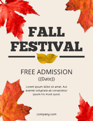 Fall Festival Flyer Template