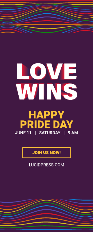 Happy Pride Day Banner Template