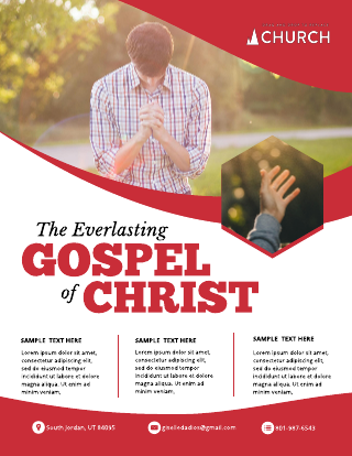 The Everlasting Gospel of Christ Flyer Template