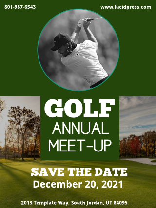 Golf Meet-up Poster Template