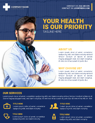 Professional Health And Medical Flyer Template