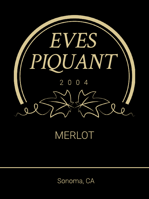 Luxury Wine Product Label