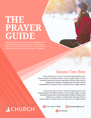 The Prayer Guide Flyer Template