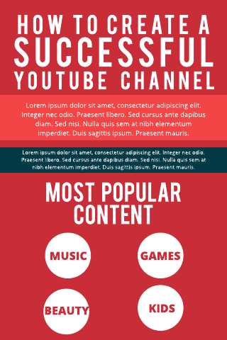 YouTube Infographics Template