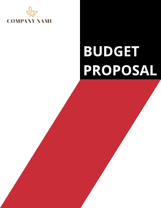 Black/Red Budget Proposal Template