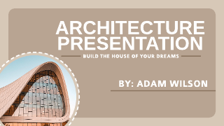 Simple Brown Architecture Presentation Template