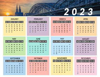 Bridge  Photo Calendar Template